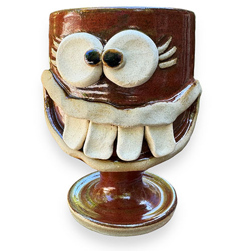 Nelson Ug-Chug 5" Brown Lashes Goblet DP4164